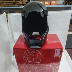 BLACK Iron Man MK5 Helmet 1:1 Voice-controlled Mask Transform Cosplay Prop Gift