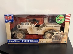 Hasbro GI Joe Jeep Desert Patrol Vehicle MIB 1/6 Scale