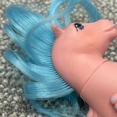 My Little Pony G1 Sea Pony Wavedancer 1983 Pink W Blue Hair Rare HG8