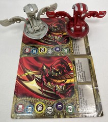 Bakugan Meta Dragonoid Haos & Pyrus Lot Mechtanium Surge G-Change 1000G Red