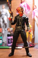 Ghost Rider Action Figure Black/Red/Orange w/ Alt Head & Gun