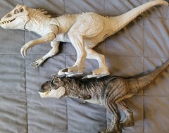 Big Jurassic World Toy Dino Lot Indominus T- Rex Mosasaurus Raptors Triceratops