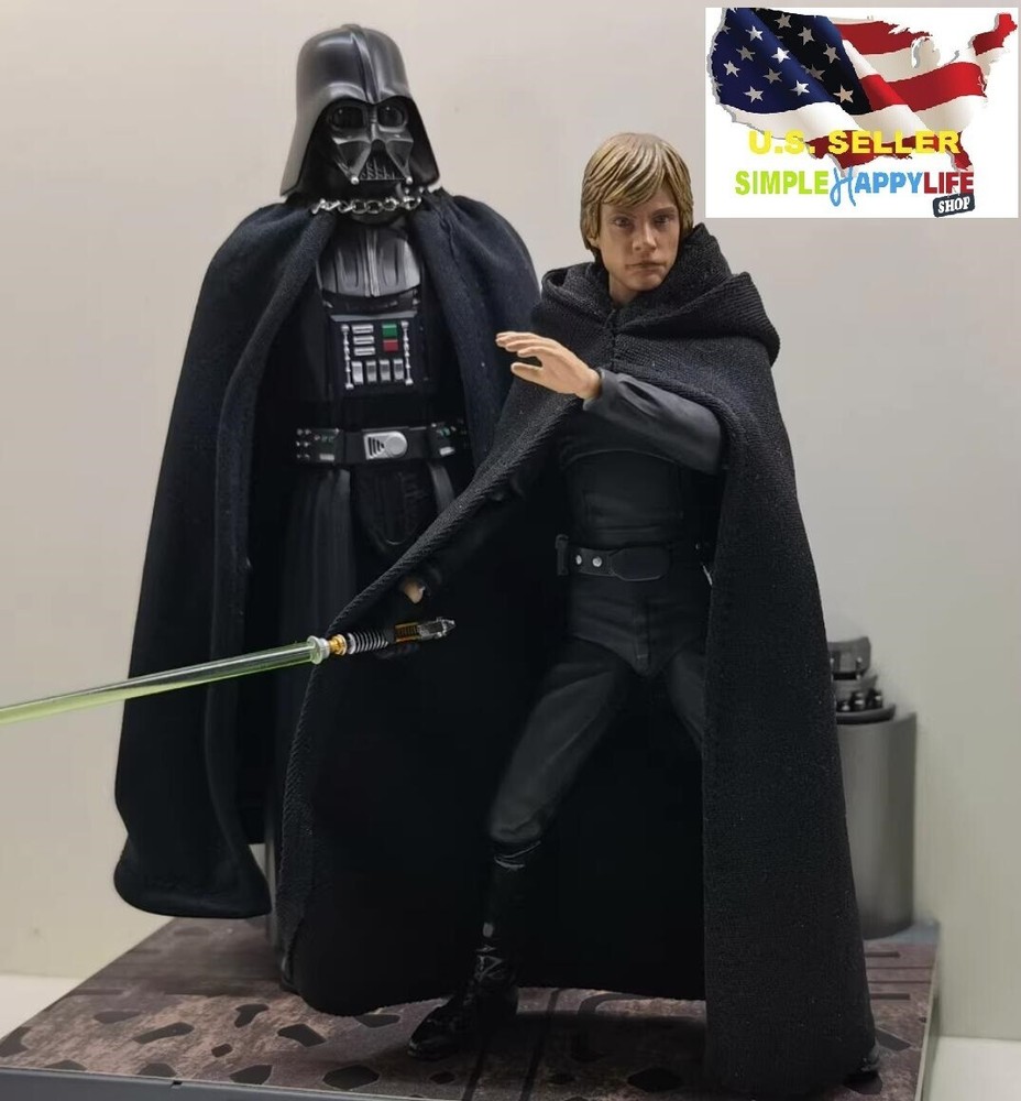 1/12 black Cape cloak Hoodie for 6″ figure Luke SHF Nota Mezco MixMax ❶USA❶