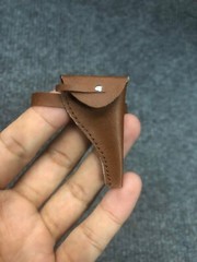 1/6 Custom Indiana Jones Harrison Ford Holster Brown Belt Gun for Action Figure