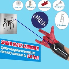 Spider Man Launcher Glove Cosplay Spider String Web Shooter Toys For Children US