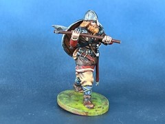 Hand-Painted 3D Printed Viking Figurine, Resin Miniature 40mm