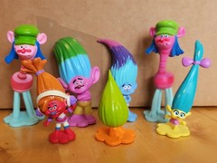 Trolls Mini Figures Lot of 7 DWA Dreamworks Animation – Copper, Smidge, Fuzzbert
