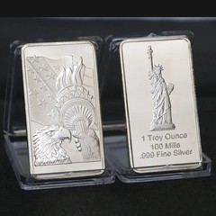 1PCS Various countries Mint 1 Troy Ounce beautiful Various countries Silver.