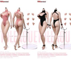 TBLeague 1/6 SR-AD01&02 Platinum-Grade Silicone Girls Pink/Black Figures Bundle