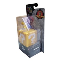 Cat Mario Super Mario Bros Movie 1.25 in Mini Figure w/ Question Block