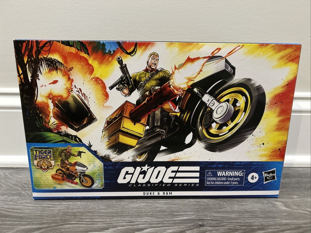 GI Joe Classified Tiger Force Duke & RAM Cycle 6” Figure Vehicle NEW