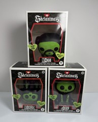 NEW Skelanimals Glow In The Dark Jack, Marcy & Max Collectible Vinyl Figures (3)