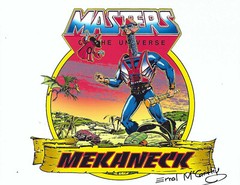 MASTERS OF THE UNIVERSE “Mekaneck” SIGNED Errol McCarthy 8.5 x 11