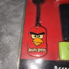 New Angry Birds Villian Accessory Sets Rubber Cuffs Wristbands Dog Tags Bomb Pig