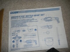 Battle Gear Play Set 1991 Snake Eyes v4 Vintage G.I. GI Joe Lot Complete in Box