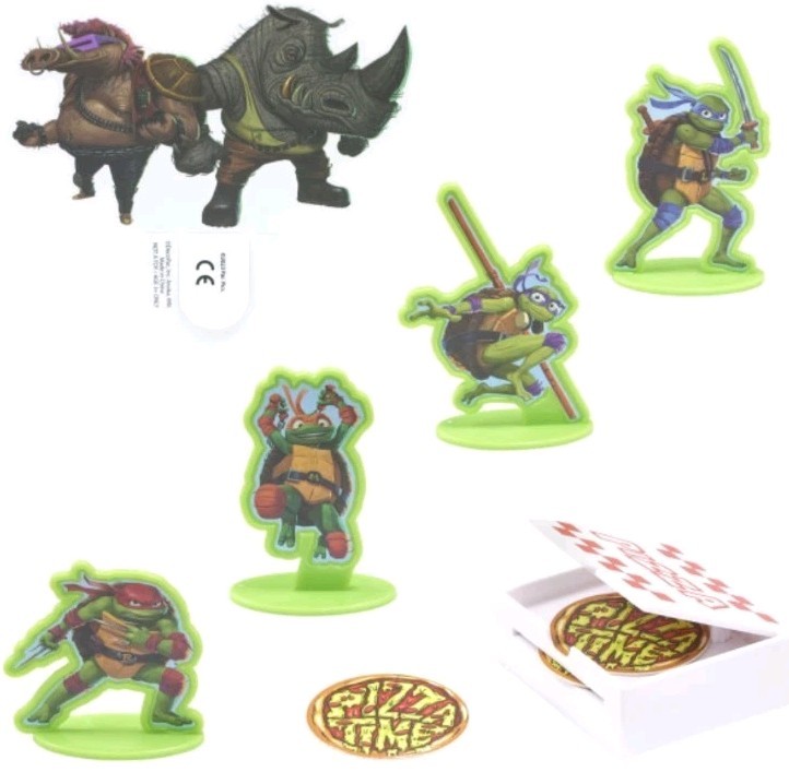 New Teenage Mutant Ninja Turtles™ Pizza Power! DecoSet® Cake Decorations Set