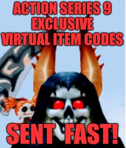 Roblox Action Series 9 Exclusive Virtual Item Code Messaged FAST