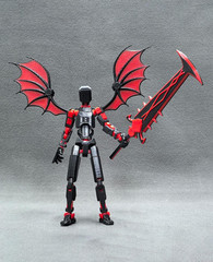 T13 Action Figure Set – Titan 13 Robot, Dummy 13, 3D Printed Lucky 13 for Collec