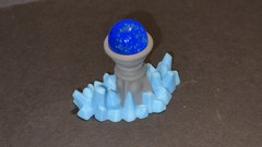 GITD Custom Castle Grayskull Orb and Short Holder by He-Bro