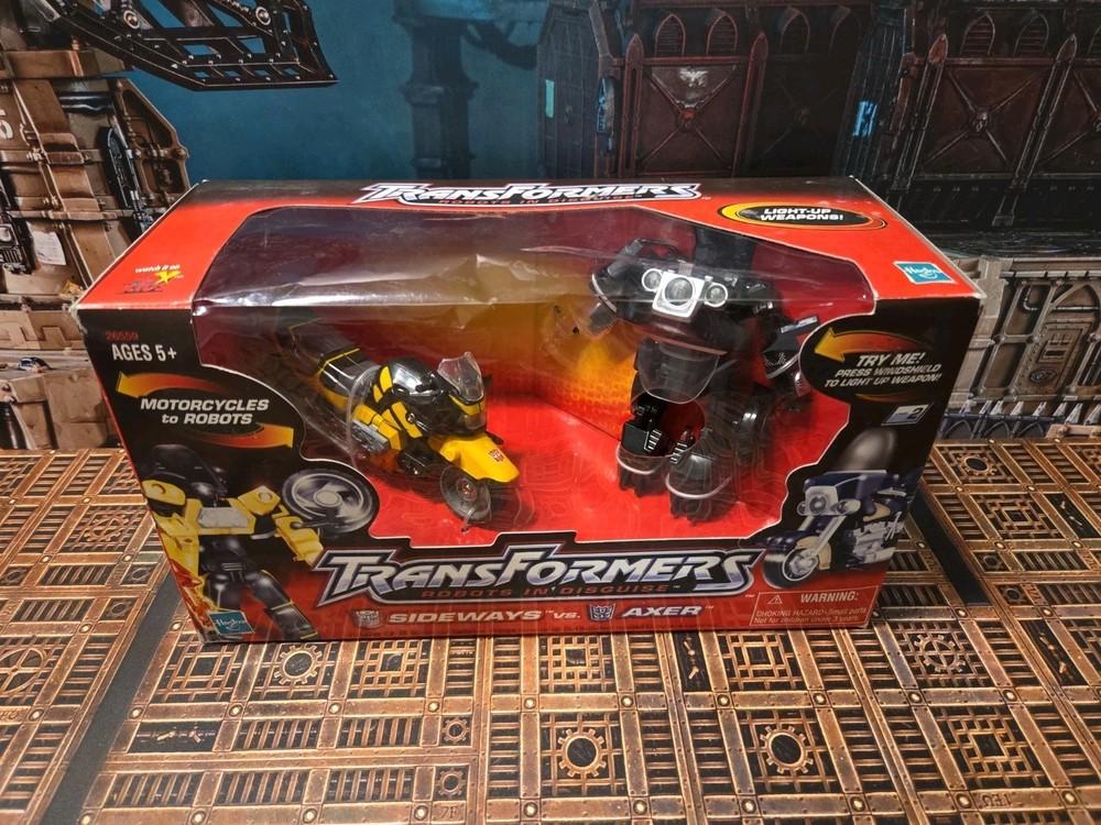 Transformers Robots in Disguise (RID) Sideways vs Axer