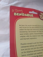 Mr Bean A Beany Bendable Vintage Figure 6″ 1990 NJ Croce Tiger Aspect New Sealed