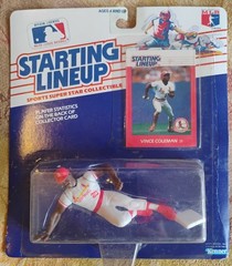 1988 KENNER STARTING LINEUP MLB BASEBALL VINCE COLEMAN ST LOUIS CARDINALS