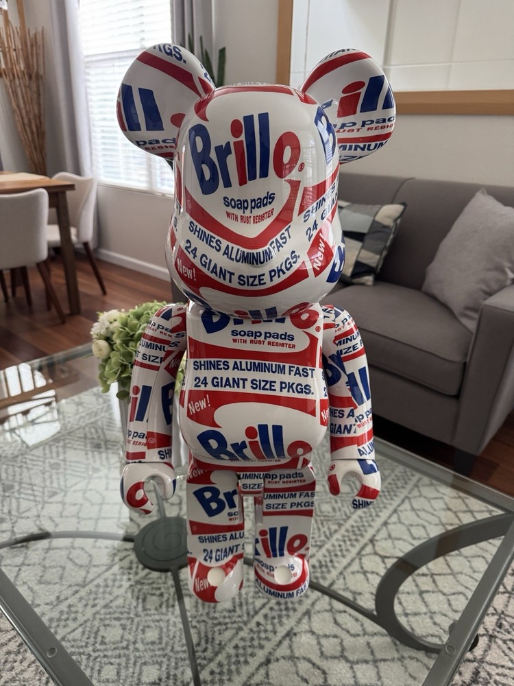 Andy Warhol Brillo Box 1000% Bearbrick Figure
