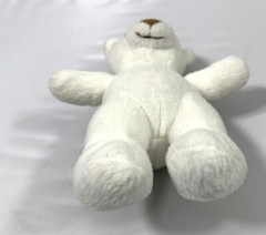2006 Lil Luvables White Bear Spin Master Toy Teddy Fluffy Factory Hide Pocket