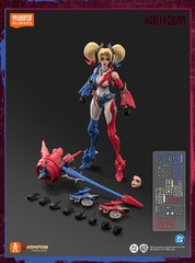 BLOKEES DC Heroes Harley Quinn 1/12 Action Figure Champion Class Model Toy Gift