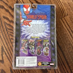 2001 Scarlet Spider Web Of SpiderMan&ComicBook Toy Biz Marvel BentCorner See Pic