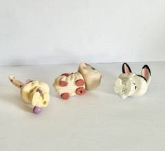 LPS Rabbit Guinea Pig Lot #1845 Purple Rabbit #2261 Guinea Pig Magic Motion PP4
