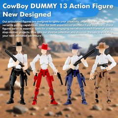 Deeplus Titan 13 Action Figure, Cowboy Already Assembled 13 Dummy 13 Action F…
