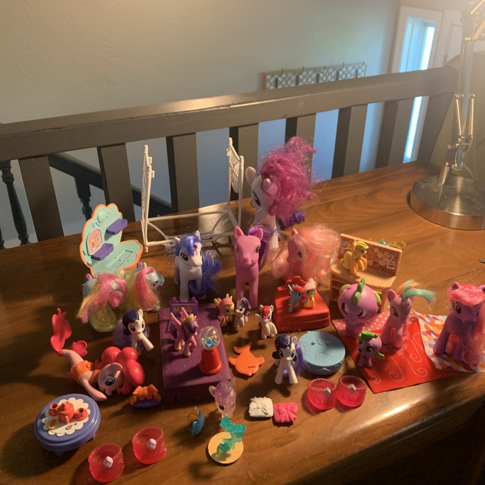 Lot Of 40+ My Little Pony MLP mini Figures Mixed Lot Various Sizes