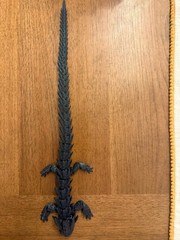 15” Articulated Crystal Dragon 3D Printed Galaxy Nebulae PLA Flexi Fidget Toy