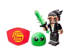 LOT OF 2 Tube Heroes 2.75 ” Action Figure Sky & Captain Sparklez w/ Accessories