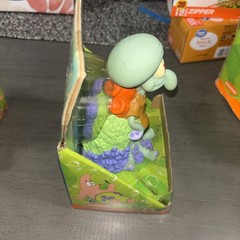 New Vintage 2000 MATTEL Nickelodeon Spongebob and Squidward Lot of 2