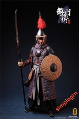 KONGLINGGE KLG-R028B-A Ming Dynasty Jizhou Commander 1/6 Blue Armor Ver. INSTOCK