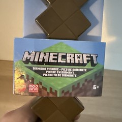 Official Minecraft Mattel 14” Blue Diamond Pickaxe Toy Costume Hard Plastic