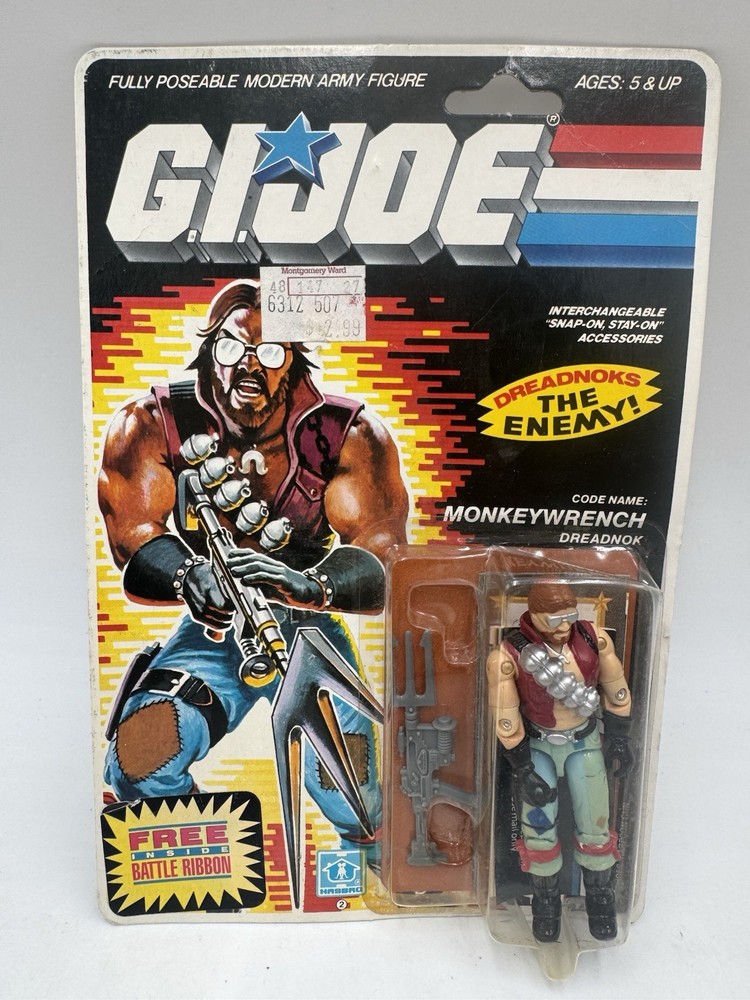 Vintage ARAH GI Joe Monkey Wrench Carded