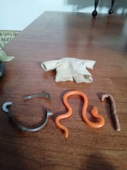 Vintage Kenner Star Wars 1980 Yoda Figure Complete w/ Orange Snake HK *PLS READ*