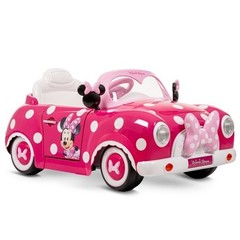 Disney Minnie Mouse Convertible Car 6 Volts Electric Ride-On Ages 3+ Years Huffy