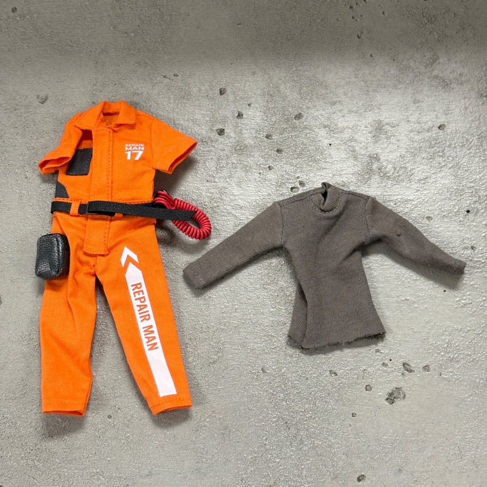 PB-REP-SET: 1/12 Repair Man outfit for 6 inch medium to slim body