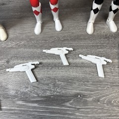 Power Rangers: Karate Chop Action (1994) set of 4 Red Black Yellow Blue Figures