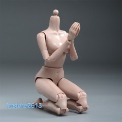 US HENG TOYS 1/6 Suntan Skin Large Bust Girl 12″ Female Action Figure Body Hands
