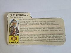 GI Joe Cobra Frogman EELS 1985 Complete See Description