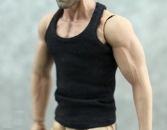 1/6 Men clothes Sport casual Black Base Tank Top for Hot toys phicen ❶US seller❶