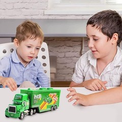 Set of 2 Disney Pixar CarsNo.86 Chick Hicks Truck &Car 1:55 Diecast cars Toys~