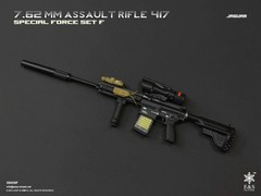 1/6 Scale Modern Era ASSAULT RIFLE 417 Weapons Set – NIB Easy and Simple Set F –