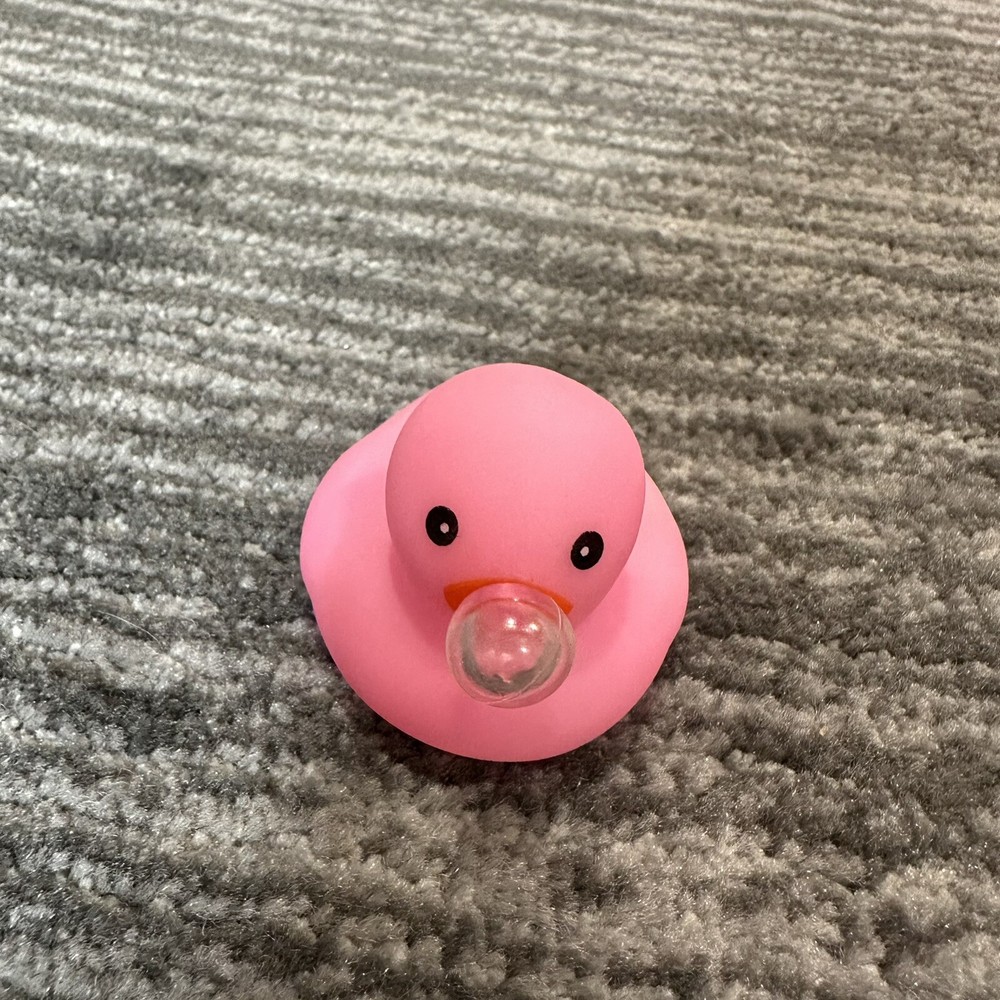 Rubber Duck Pink Bubble Blowing Decor Car Home Office Cute Ornament Ducky New