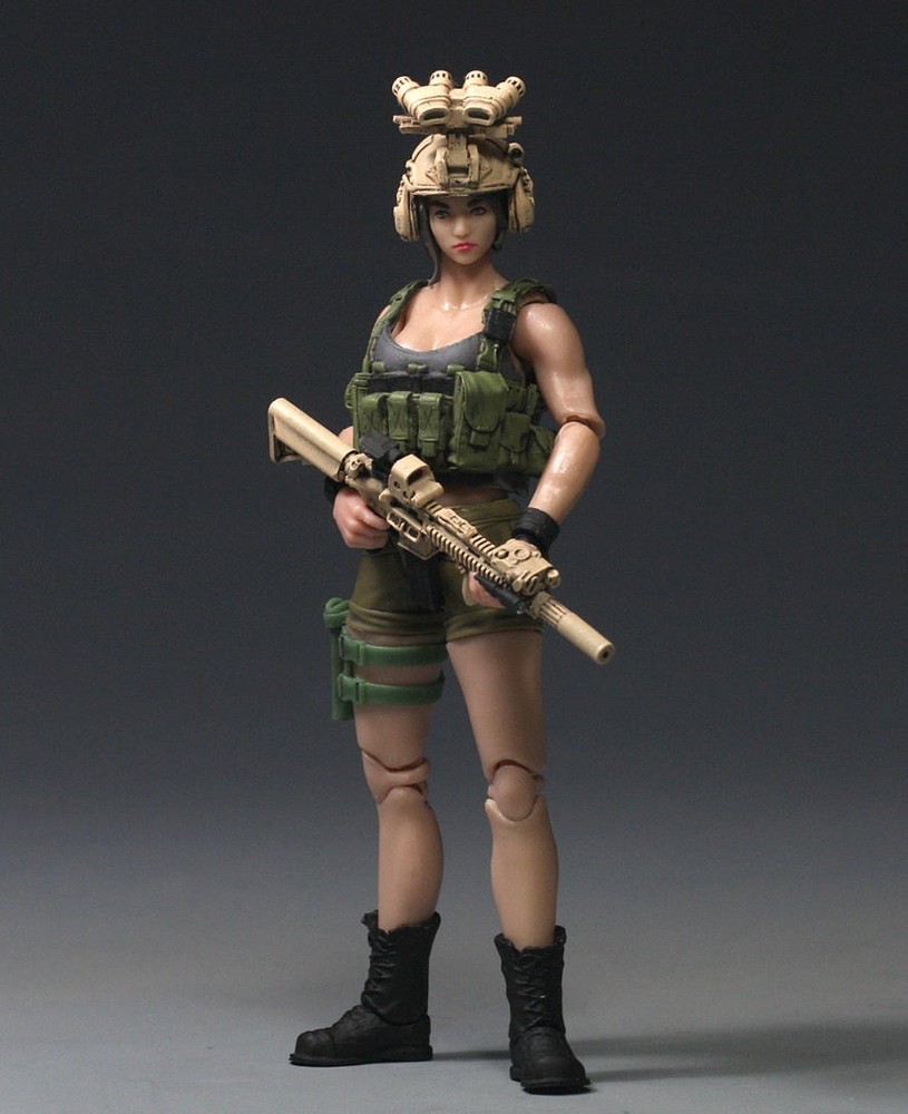 New Painted 1/18 Girl 3.75″ Male Soldier Articulated Action Figure Xmas Gift